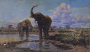 unknow artist Elephant oil painting picture wholesale